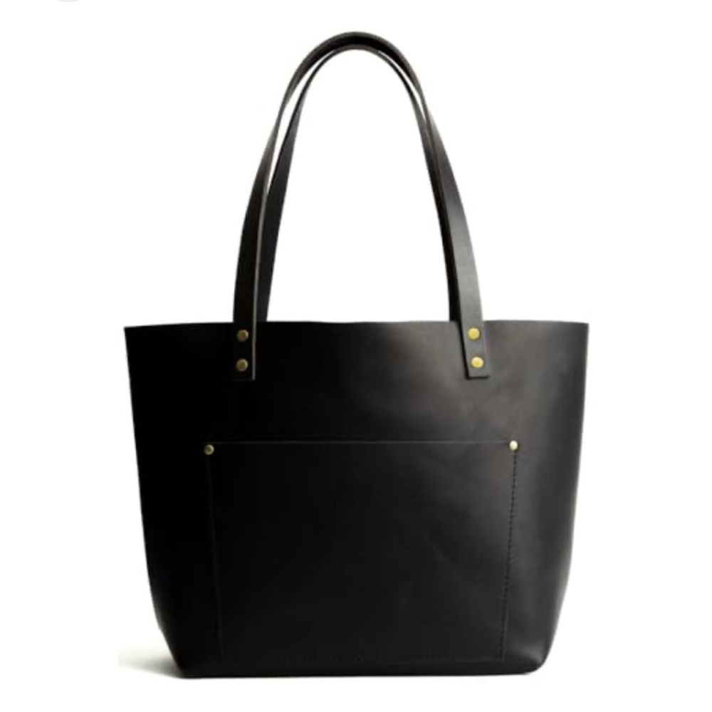 Portland Leather Goods, black tote bag, 13”x11.5”NWOT